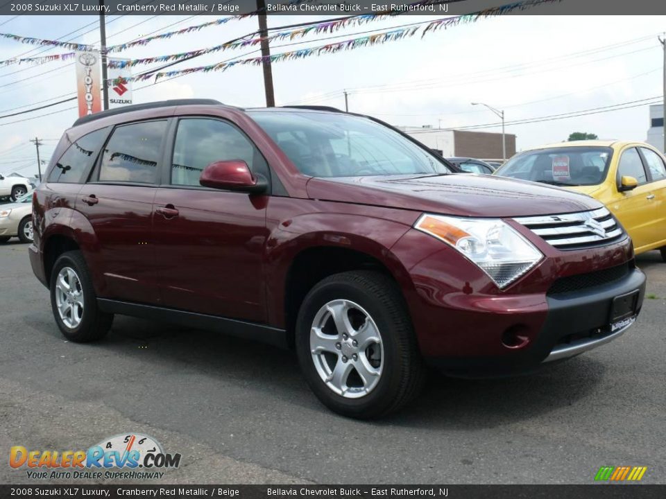 2008 Suzuki XL7 Luxury Cranberry Red Metallic / Beige Photo #3