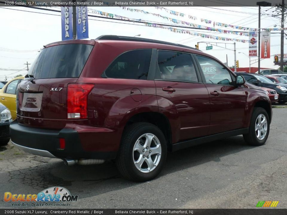 2008 Suzuki XL7 Luxury Cranberry Red Metallic / Beige Photo #4