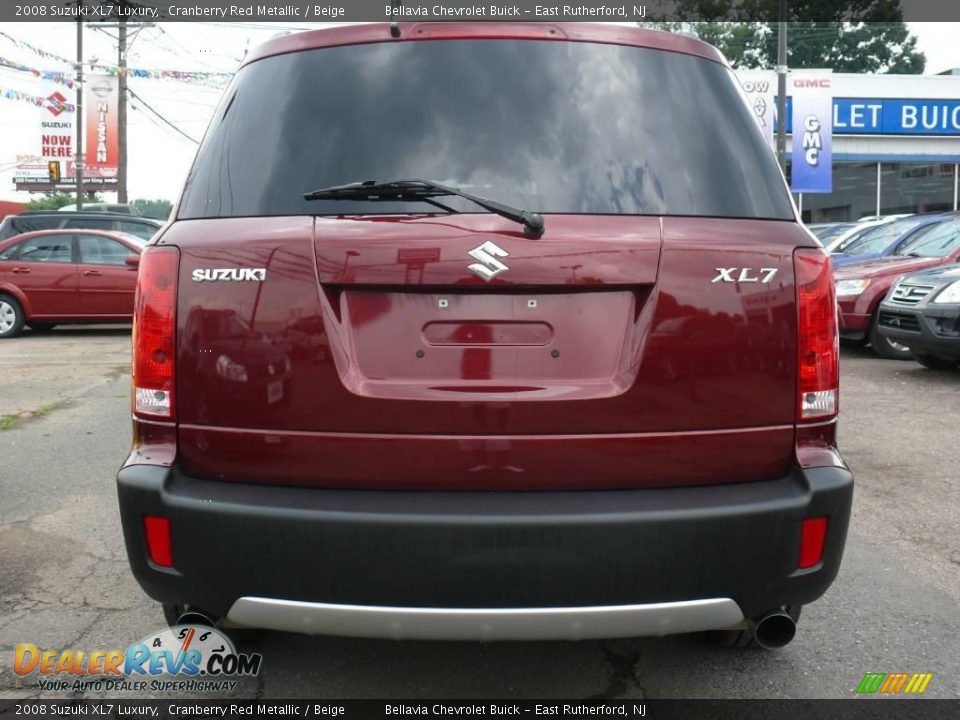 2008 Suzuki XL7 Luxury Cranberry Red Metallic / Beige Photo #5