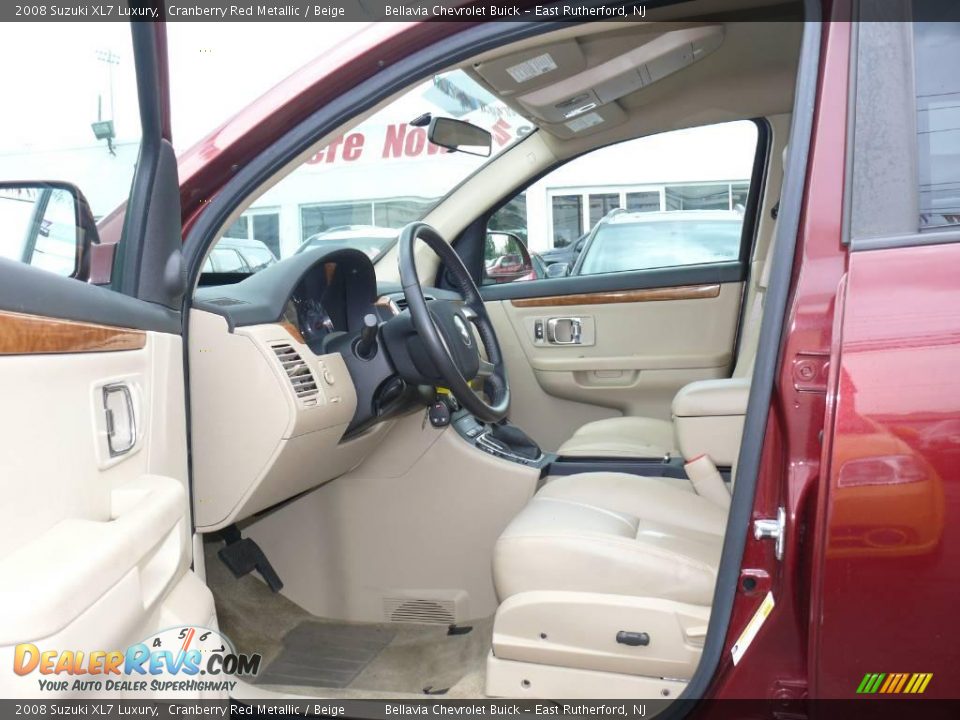 2008 Suzuki XL7 Luxury Cranberry Red Metallic / Beige Photo #7