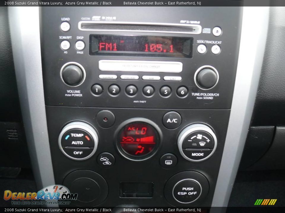 2008 Suzuki Grand Vitara Luxury Azure Grey Metallic / Black Photo #10