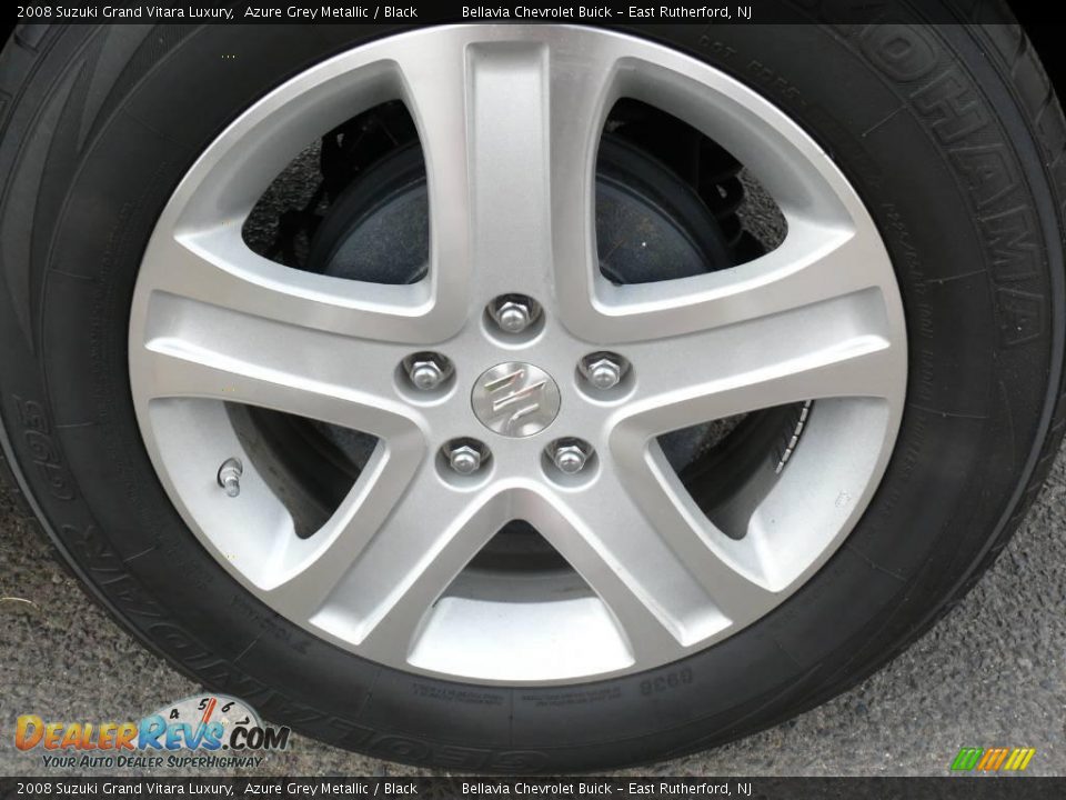 2008 Suzuki Grand Vitara Luxury Azure Grey Metallic / Black Photo #14