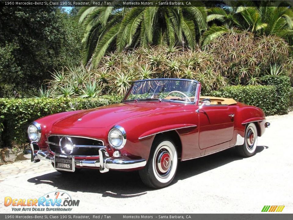 1960 Mercedes-Benz SL Class 190 SL Roadster Red / Tan Photo #1