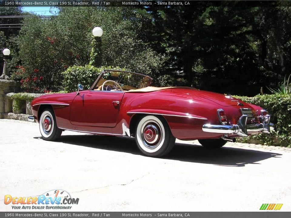 1960 Mercedes-Benz SL Class 190 SL Roadster Red / Tan Photo #5