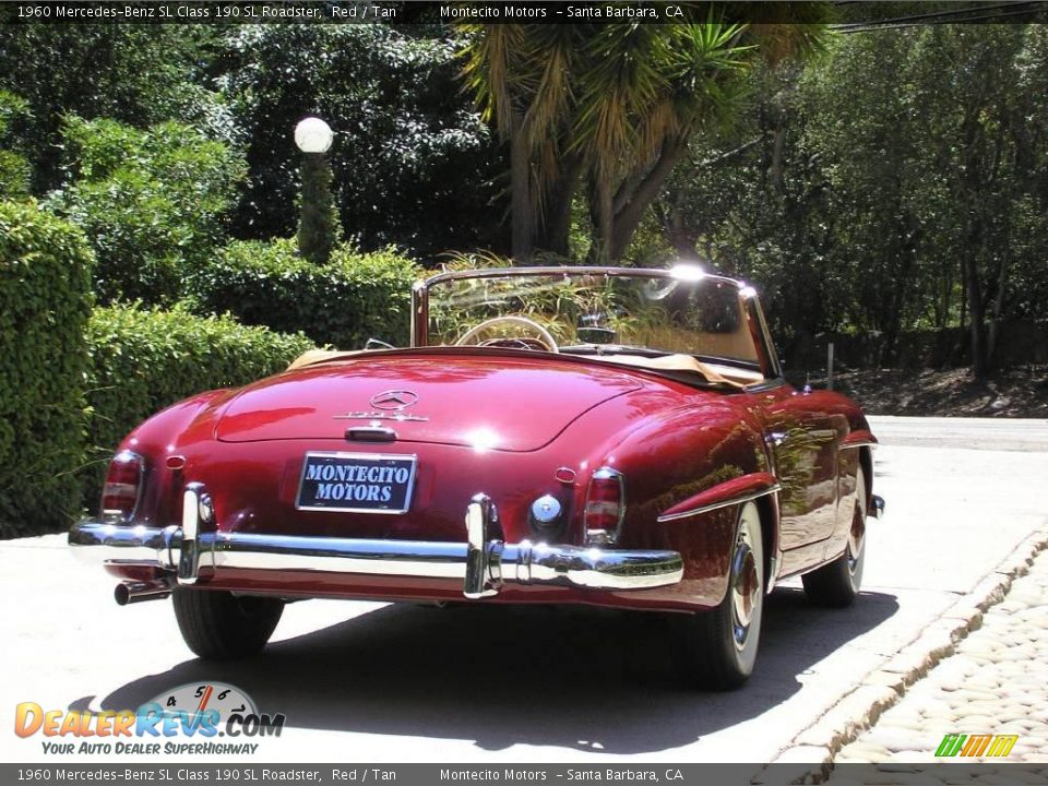 1960 Mercedes-Benz SL Class 190 SL Roadster Red / Tan Photo #6