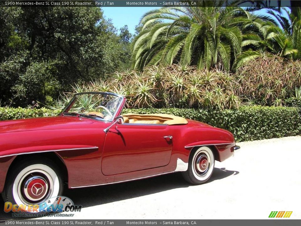 1960 Mercedes-Benz SL Class 190 SL Roadster Red / Tan Photo #7