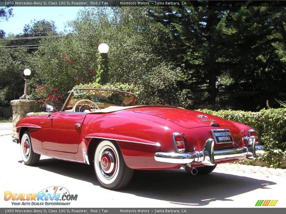 1960 Mercedes-Benz SL Class 190 SL Roadster Red / Tan Photo #8