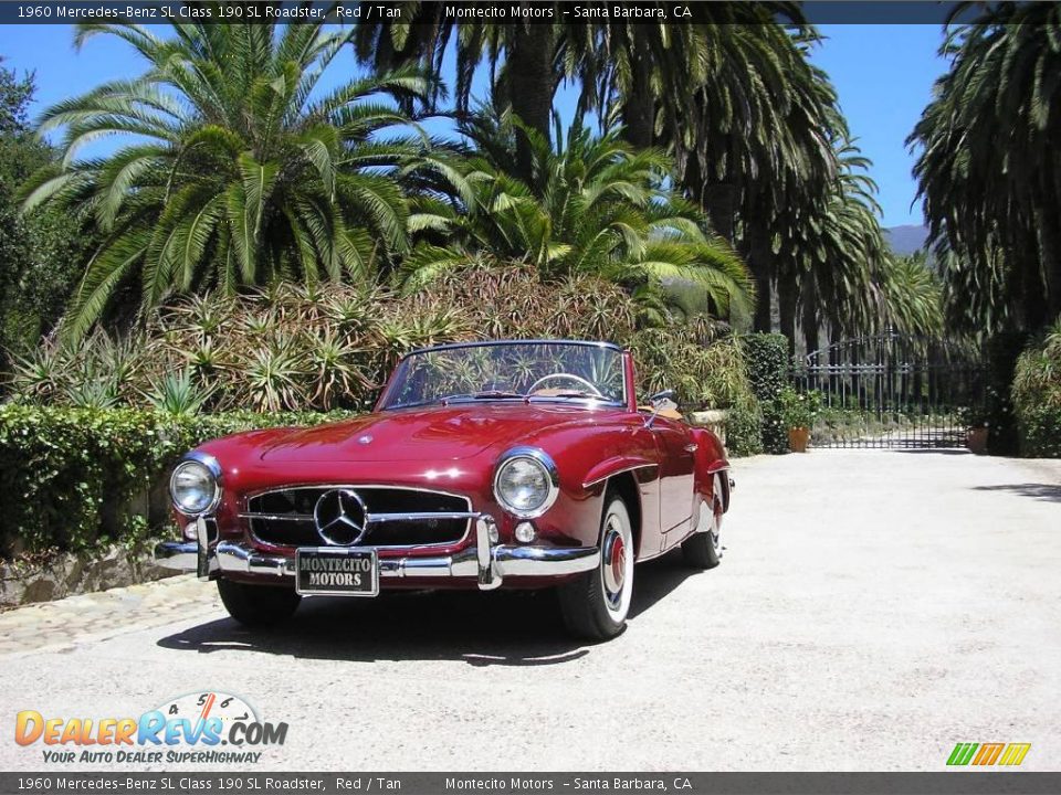 1960 Mercedes-Benz SL Class 190 SL Roadster Red / Tan Photo #9