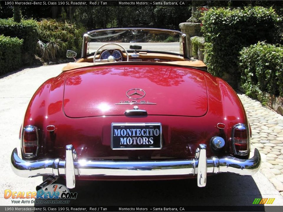 1960 Mercedes-Benz SL Class 190 SL Roadster Red / Tan Photo #10