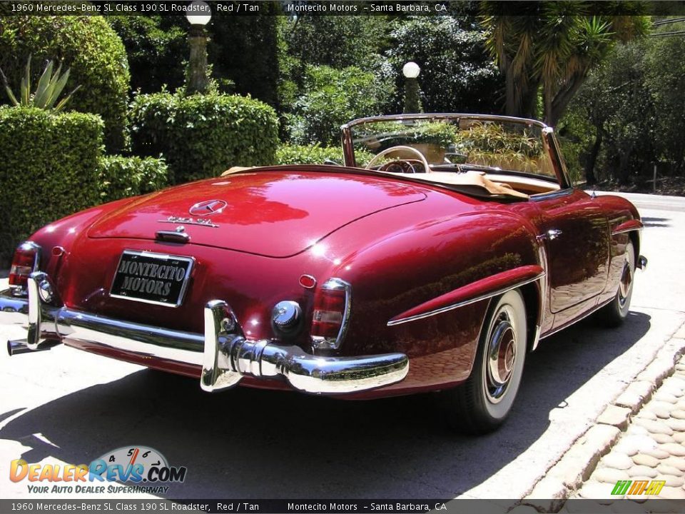 1960 Mercedes-Benz SL Class 190 SL Roadster Red / Tan Photo #11