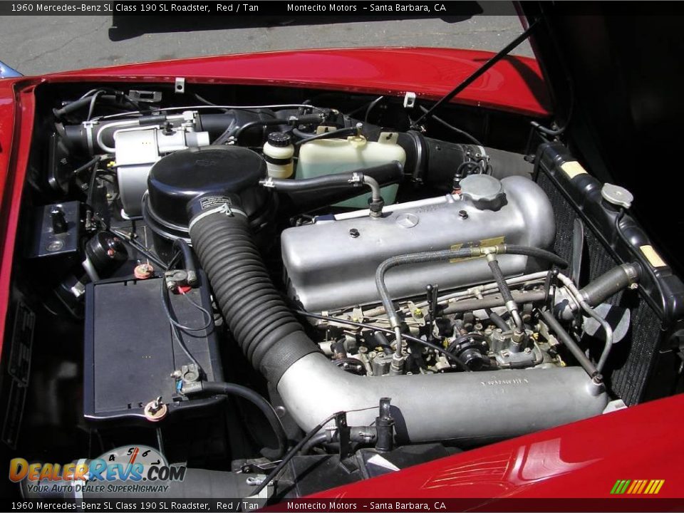 1960 Mercedes-Benz SL Class 190 SL Roadster Red / Tan Photo #12