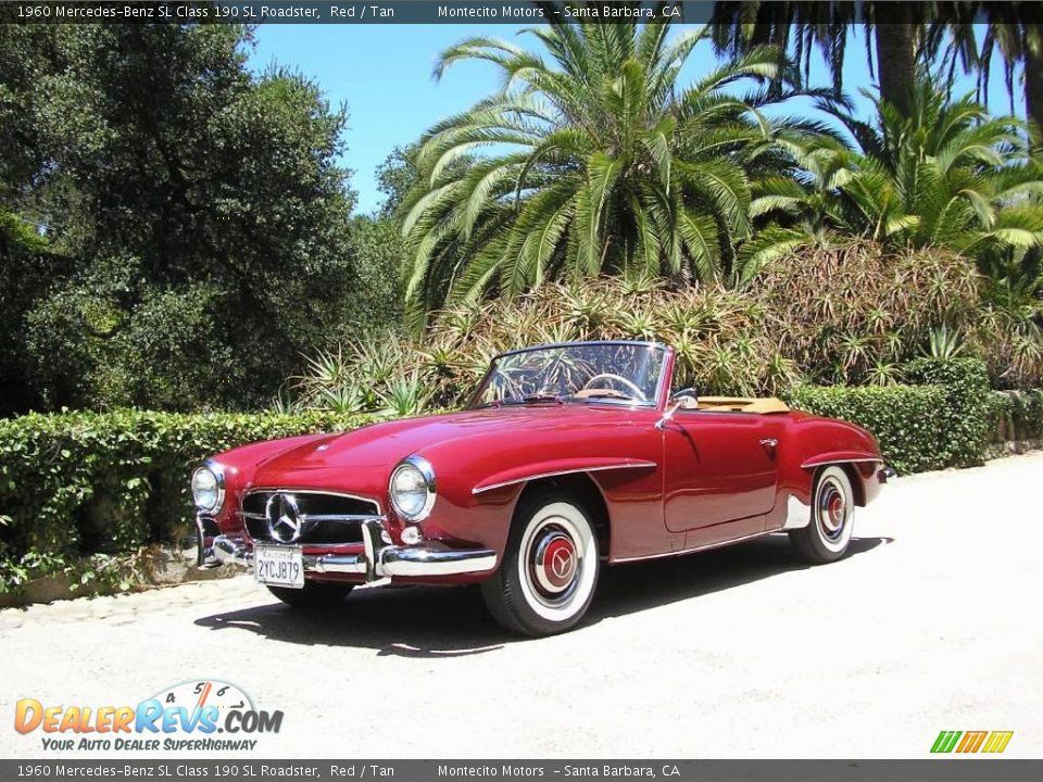 1960 Mercedes-Benz SL Class 190 SL Roadster Red / Tan Photo #14