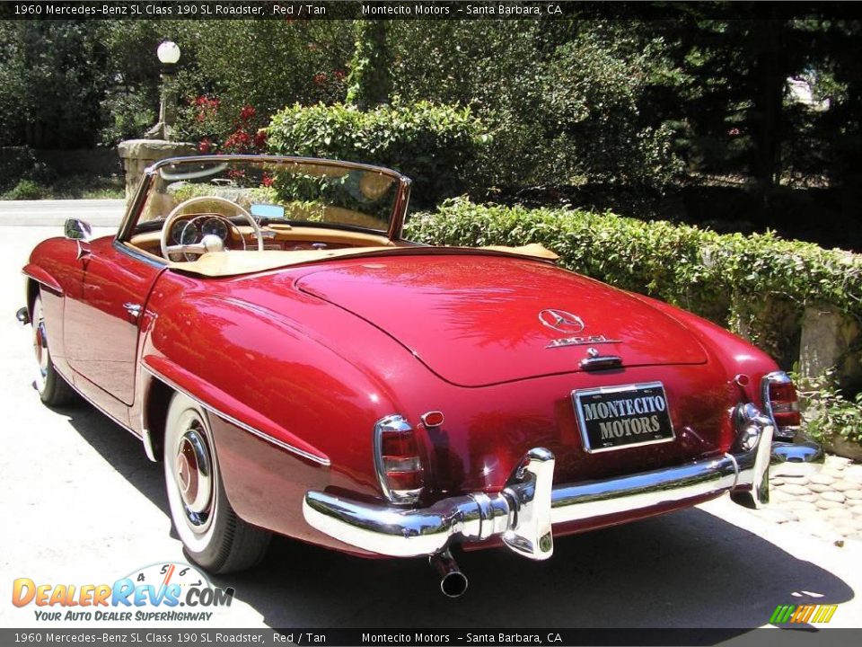1960 Mercedes-Benz SL Class 190 SL Roadster Red / Tan Photo #16