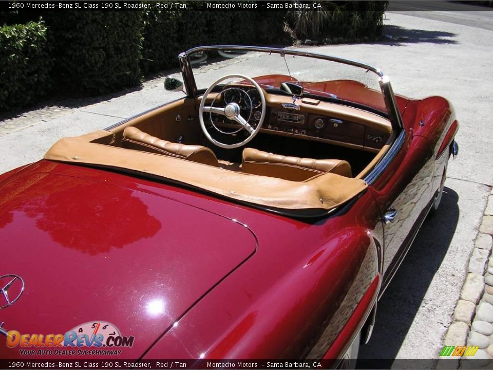 1960 Mercedes-Benz SL Class 190 SL Roadster Red / Tan Photo #18