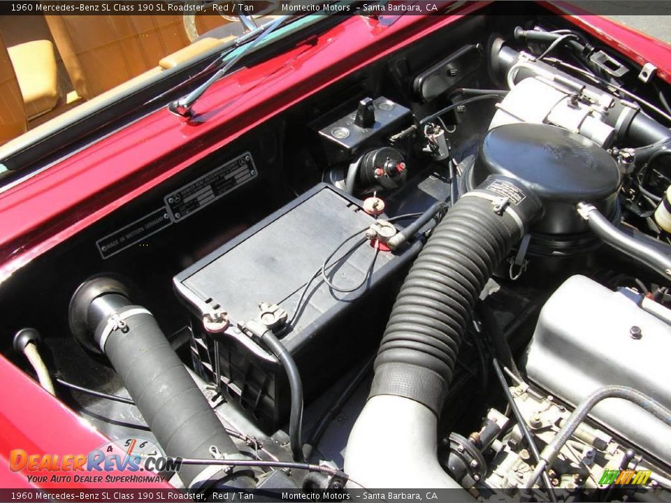 1960 Mercedes-Benz SL Class 190 SL Roadster Red / Tan Photo #20