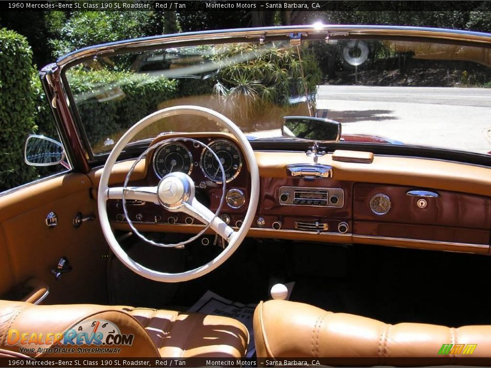 1960 Mercedes-Benz SL Class 190 SL Roadster Red / Tan Photo #22