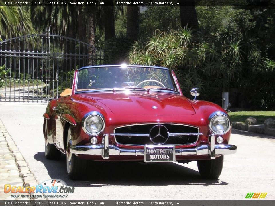 1960 Mercedes-Benz SL Class 190 SL Roadster Red / Tan Photo #23