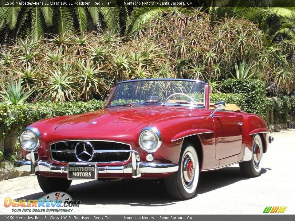 1960 Mercedes-Benz SL Class 190 SL Roadster Red / Tan Photo #26