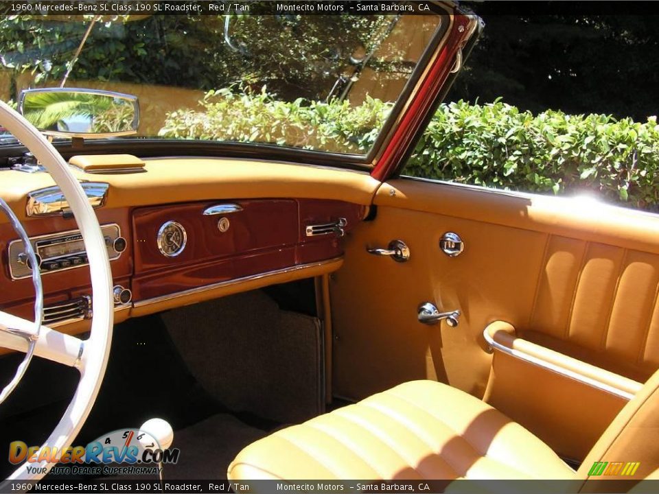 1960 Mercedes-Benz SL Class 190 SL Roadster Red / Tan Photo #30