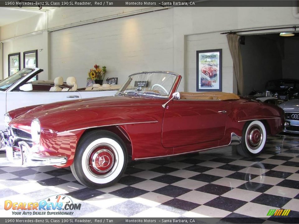 1960 Mercedes-Benz SL Class 190 SL Roadster Red / Tan Photo #31