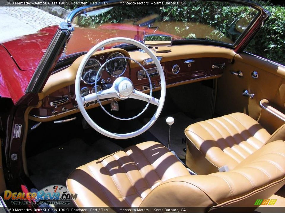 1960 Mercedes-Benz SL Class 190 SL Roadster Red / Tan Photo #36