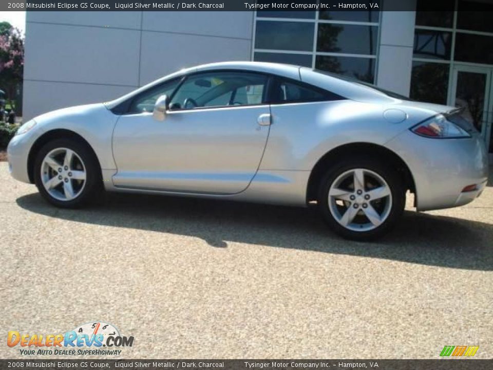 2008 Mitsubishi Eclipse GS Coupe Liquid Silver Metallic / Dark Charcoal Photo #3