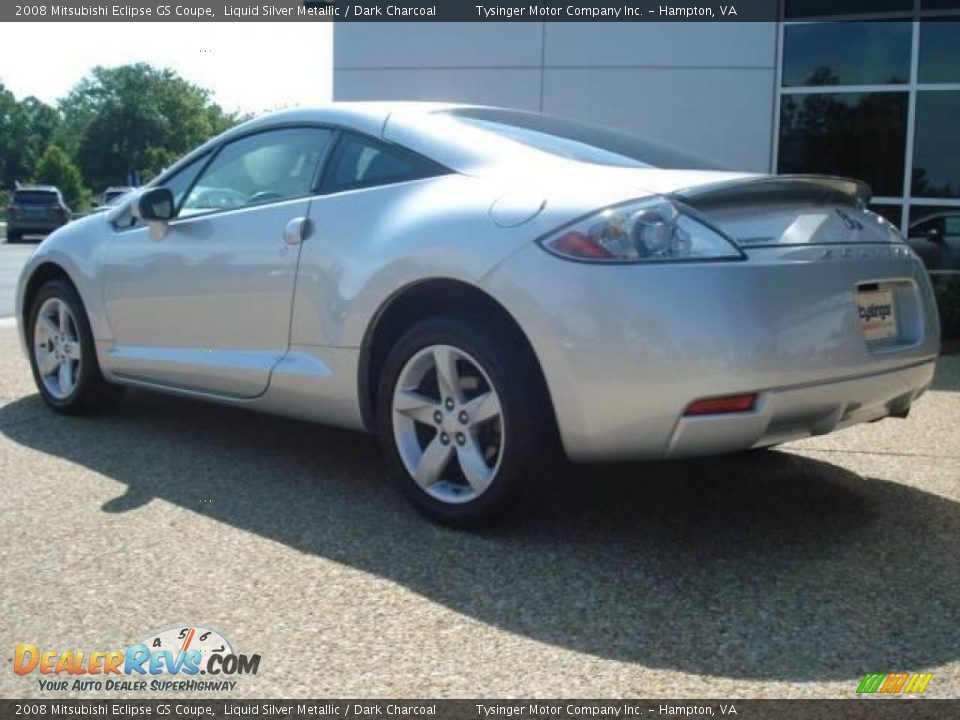 2008 Mitsubishi Eclipse GS Coupe Liquid Silver Metallic / Dark Charcoal Photo #4