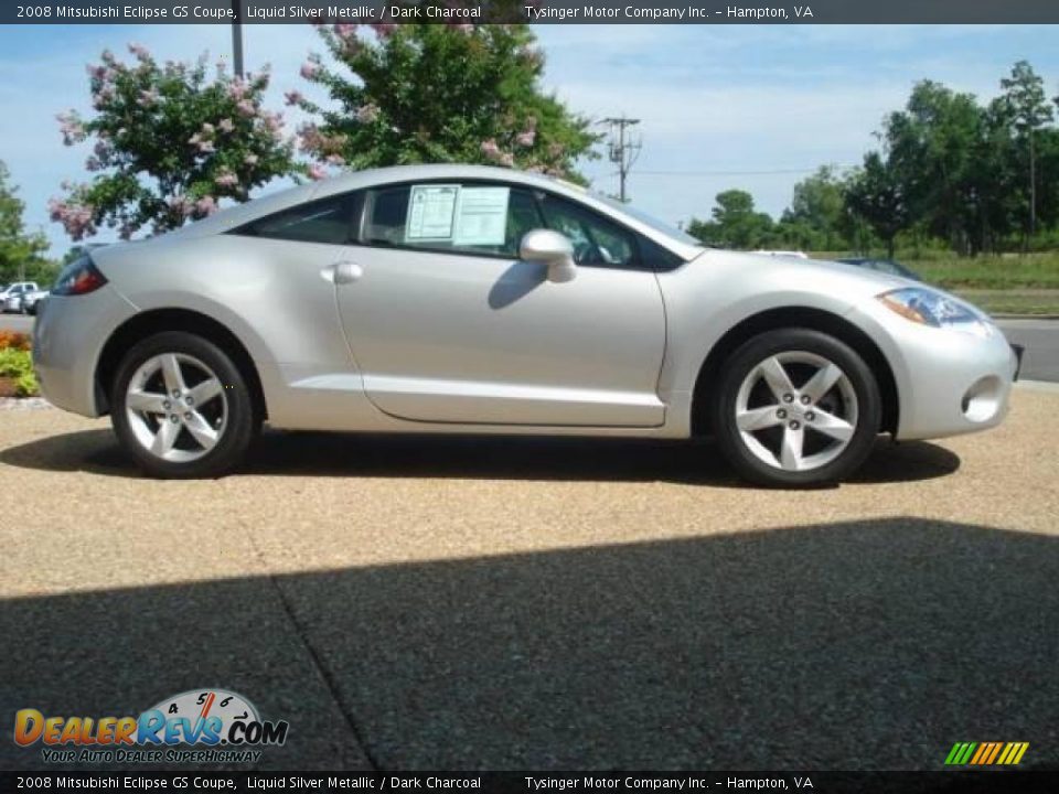 2008 Mitsubishi Eclipse GS Coupe Liquid Silver Metallic / Dark Charcoal Photo #6