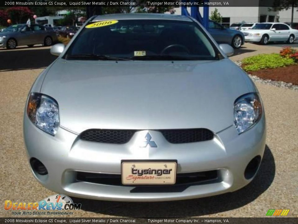 2008 Mitsubishi Eclipse GS Coupe Liquid Silver Metallic / Dark Charcoal Photo #8