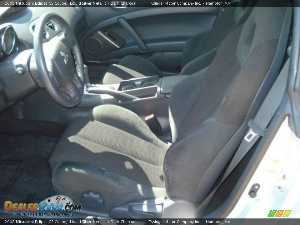 2008 Mitsubishi Eclipse GS Coupe Liquid Silver Metallic / Dark Charcoal Photo #9