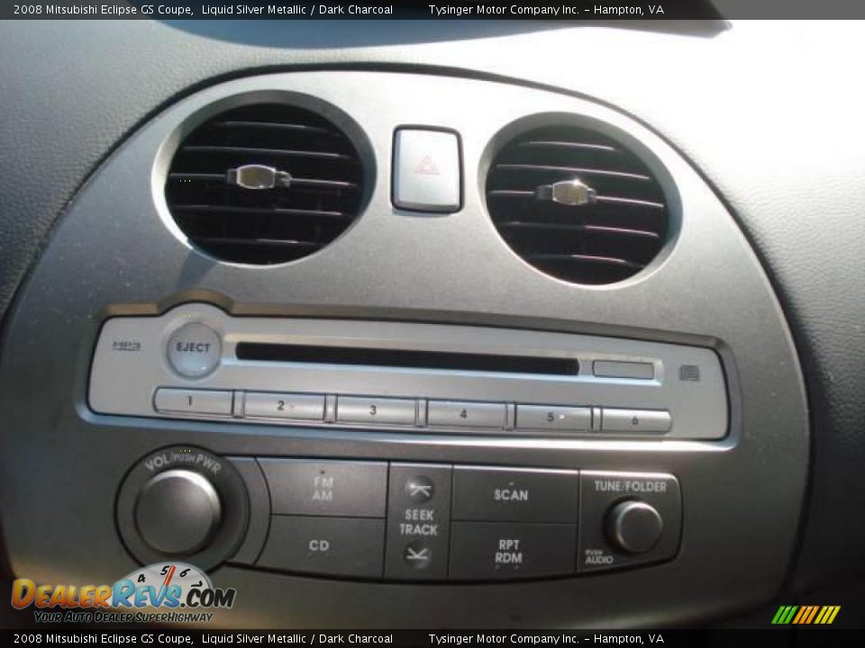 2008 Mitsubishi Eclipse GS Coupe Liquid Silver Metallic / Dark Charcoal Photo #12