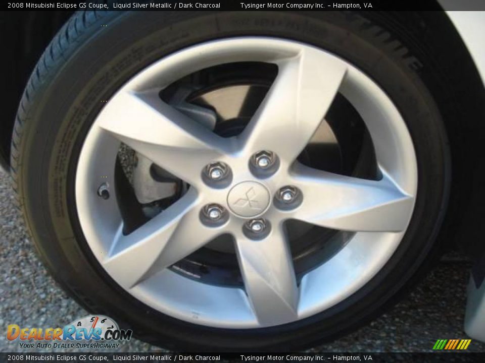 2008 Mitsubishi Eclipse GS Coupe Liquid Silver Metallic / Dark Charcoal Photo #16