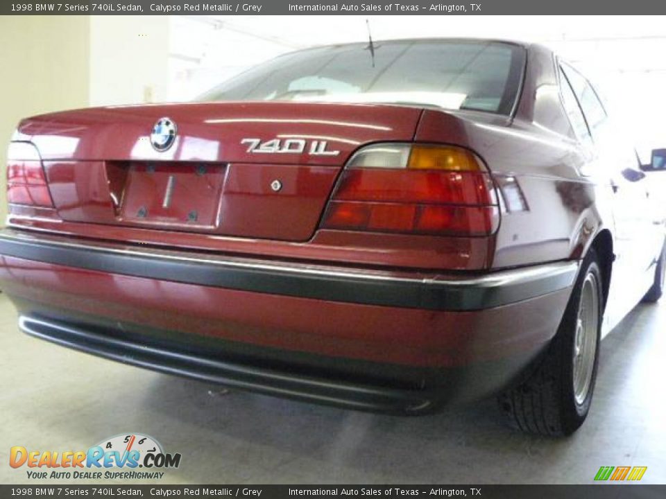 1998 BMW 7 Series 740iL Sedan Calypso Red Metallic / Grey Photo #4