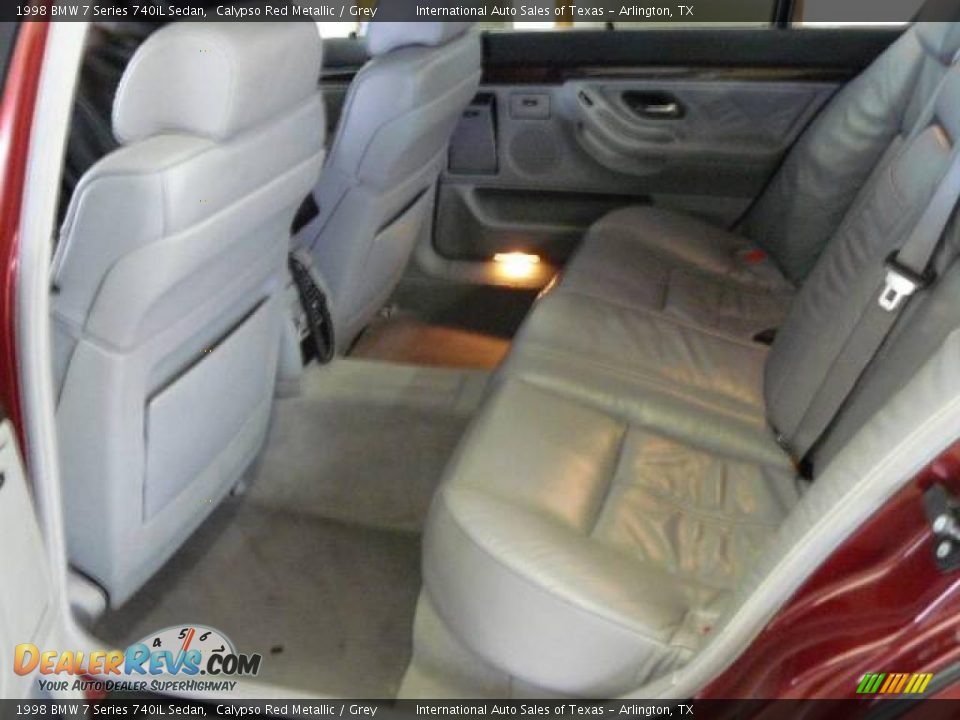 1998 BMW 7 Series 740iL Sedan Calypso Red Metallic / Grey Photo #8