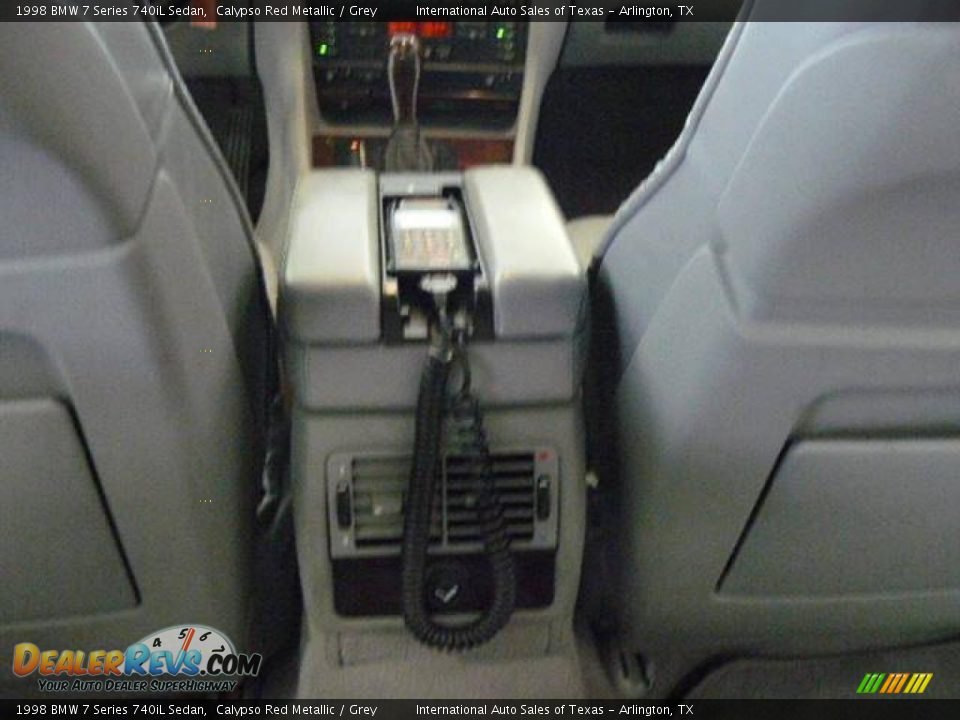 1998 BMW 7 Series 740iL Sedan Calypso Red Metallic / Grey Photo #11