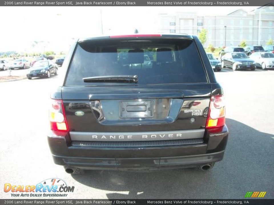 2006 Land Rover Range Rover Sport HSE Java Black Pearlescent / Ebony Black Photo #4