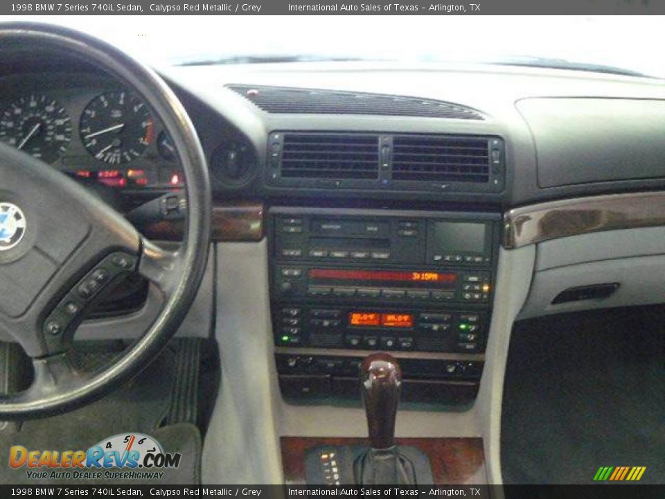 1998 BMW 7 Series 740iL Sedan Calypso Red Metallic / Grey Photo #12