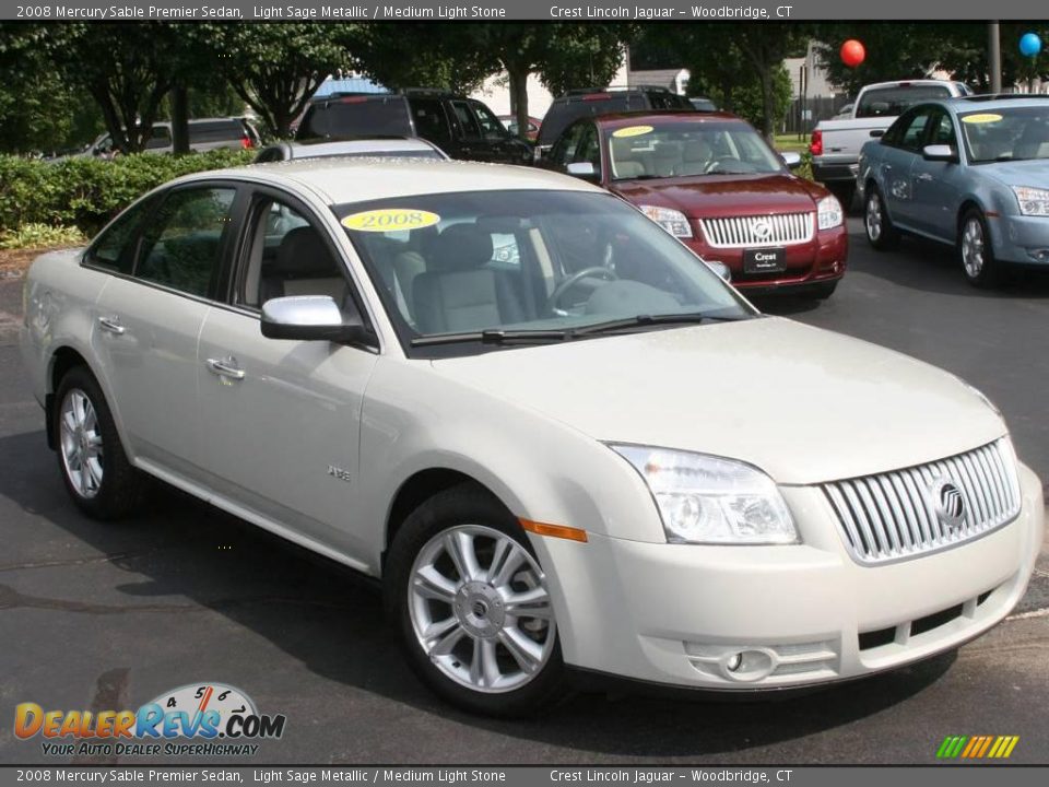 2008 Mercury Sable Premier Sedan Light Sage Metallic / Medium Light Stone Photo #3