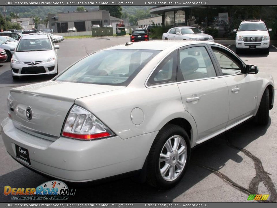 2008 Mercury Sable Premier Sedan Light Sage Metallic / Medium Light Stone Photo #5