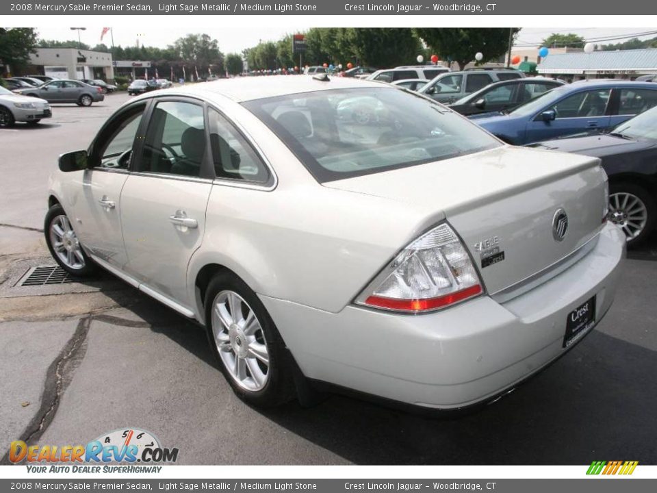 2008 Mercury Sable Premier Sedan Light Sage Metallic / Medium Light Stone Photo #8