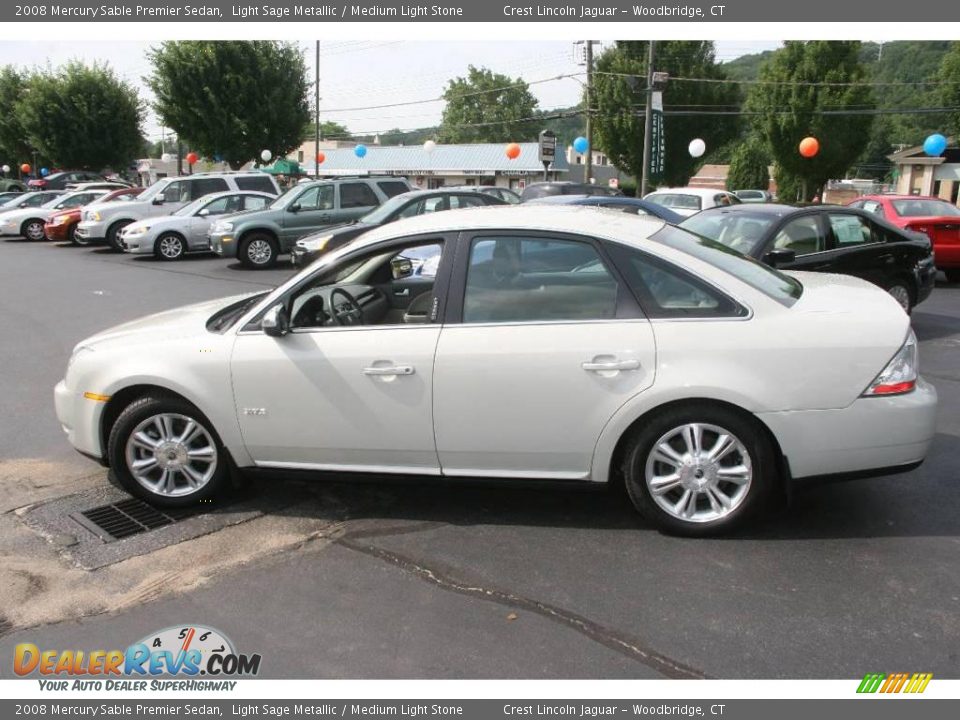 2008 Mercury Sable Premier Sedan Light Sage Metallic / Medium Light Stone Photo #9