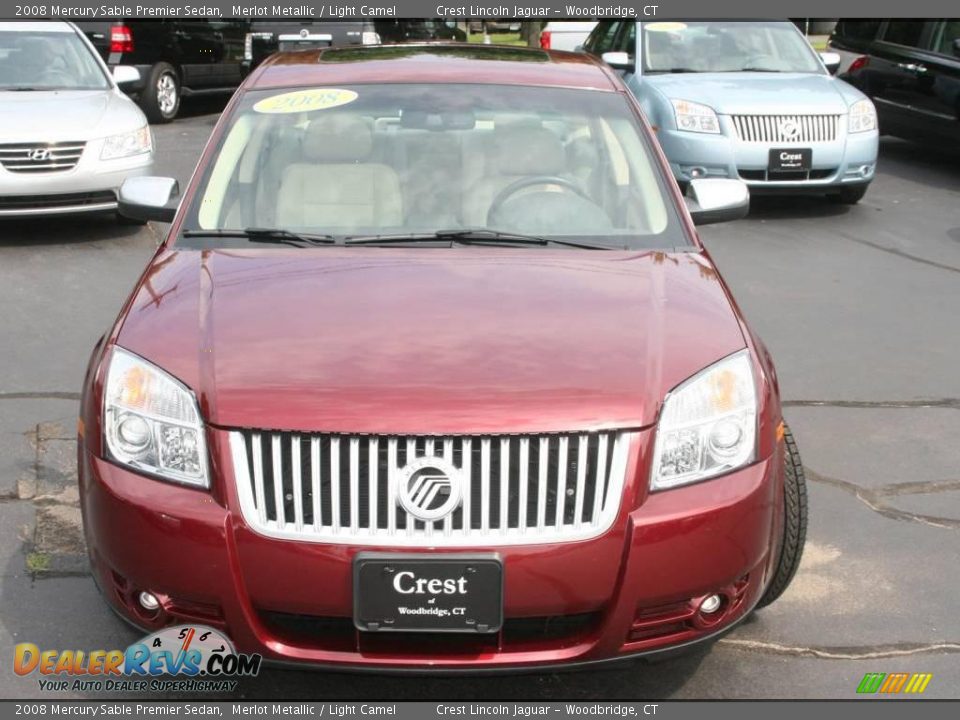 2008 Mercury Sable Premier Sedan Merlot Metallic / Light Camel Photo #2