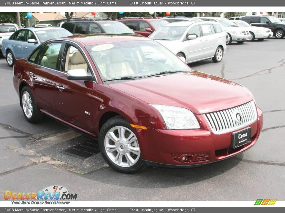 2008 Mercury Sable Premier Sedan Merlot Metallic / Light Camel Photo #3