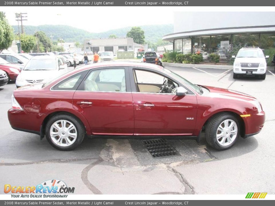 2008 Mercury Sable Premier Sedan Merlot Metallic / Light Camel Photo #4