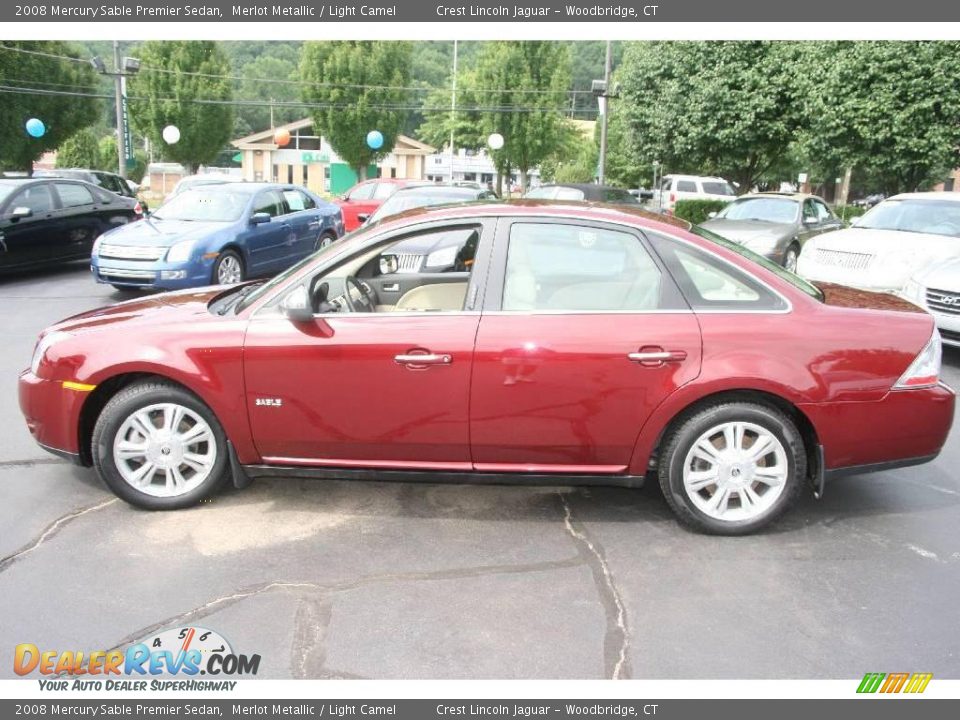 2008 Mercury Sable Premier Sedan Merlot Metallic / Light Camel Photo #9