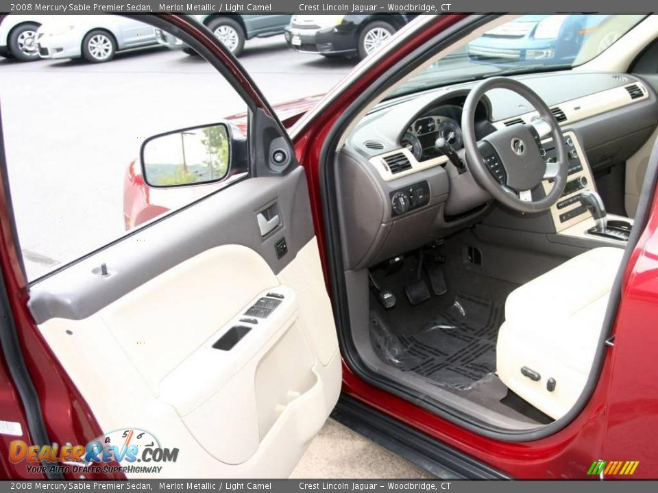 2008 Mercury Sable Premier Sedan Merlot Metallic / Light Camel Photo #10