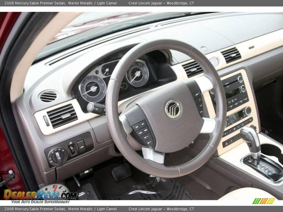 2008 Mercury Sable Premier Sedan Merlot Metallic / Light Camel Photo #11
