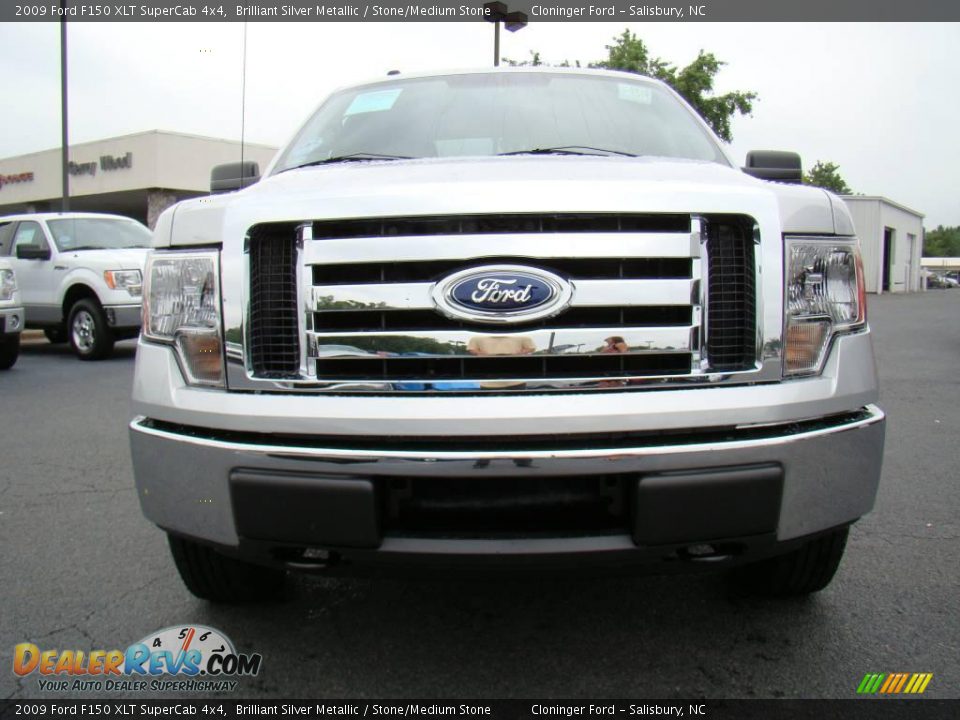 2009 Ford F150 XLT SuperCab 4x4 Brilliant Silver Metallic / Stone/Medium Stone Photo #7