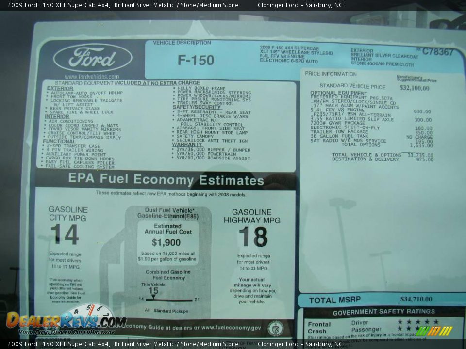 2009 Ford F150 XLT SuperCab 4x4 Brilliant Silver Metallic / Stone/Medium Stone Photo #14