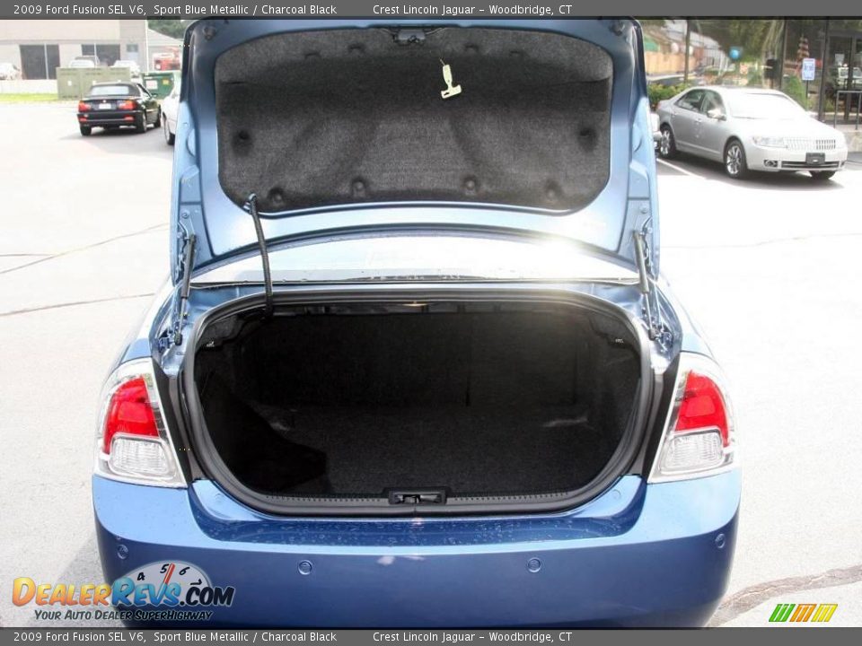 2009 Ford Fusion SEL V6 Sport Blue Metallic / Charcoal Black Photo #7